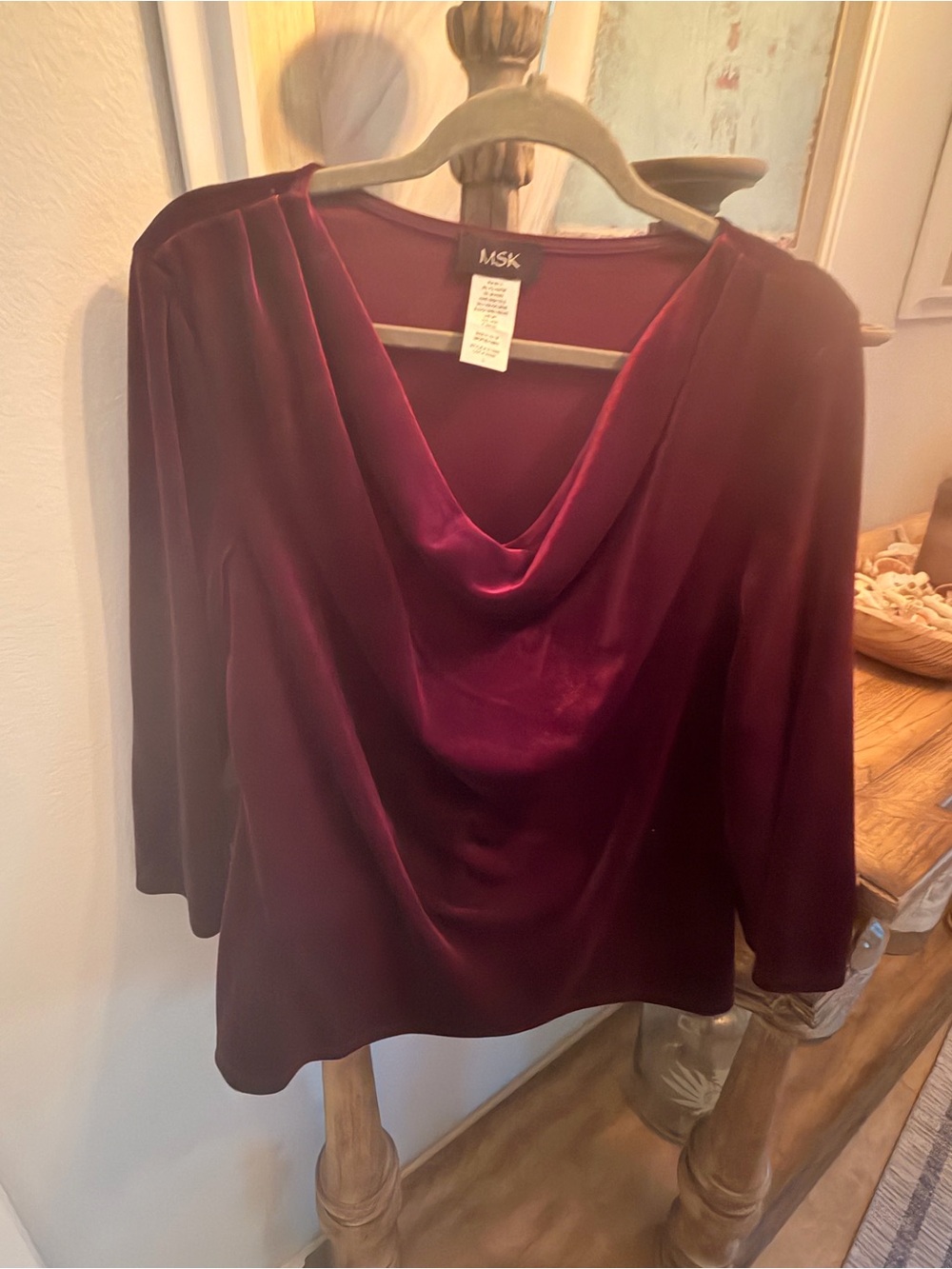 MSK velvet shirt